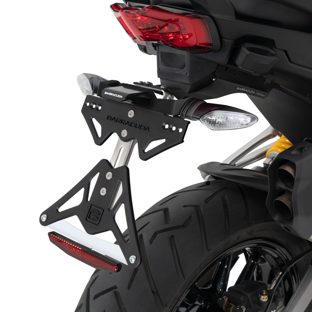 Barracuda Kennzeichenhalter für Ducati MultiStrada V4S ab Modelljahr 2022- für Originalblinker