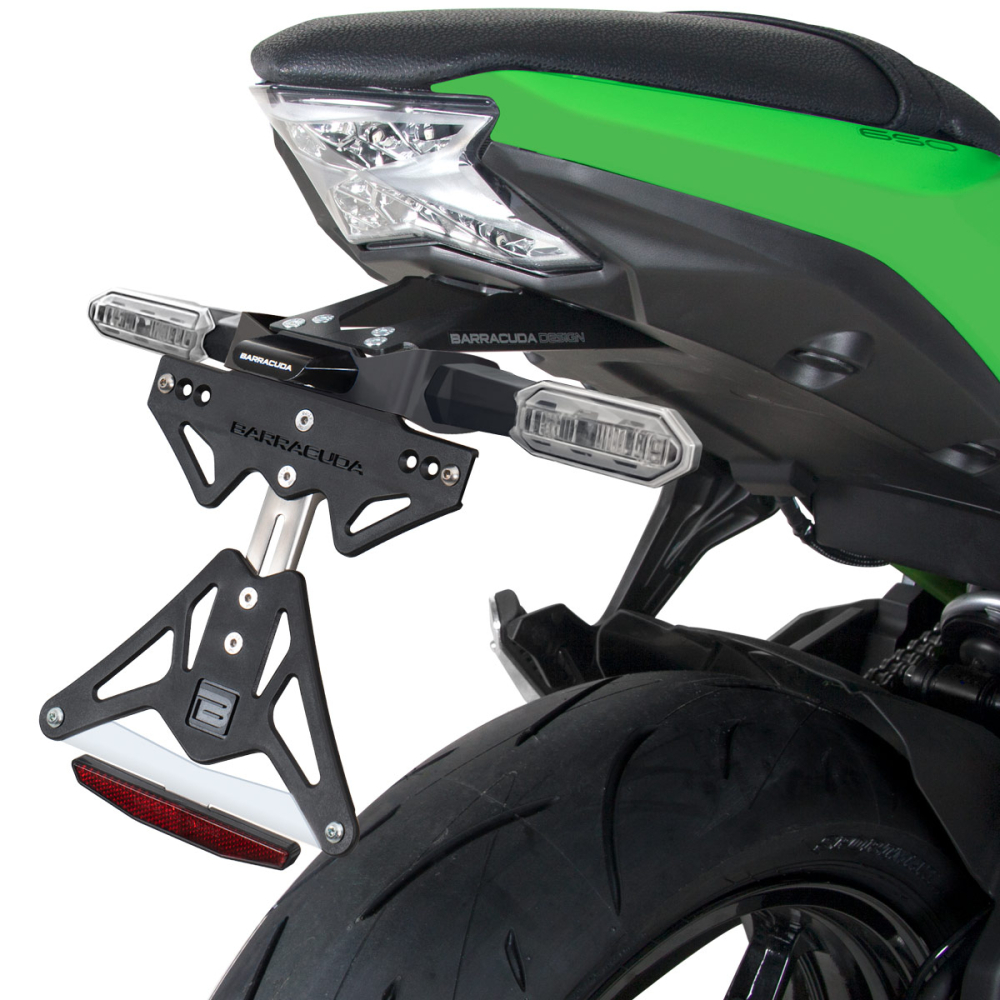 Kennzeichenhalter Kawasaki Z650 für orginalen Blinkern